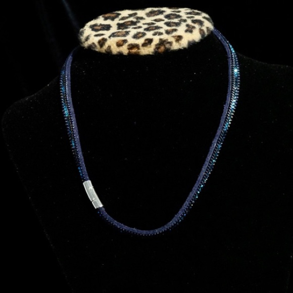 Soft choker with beading 16”